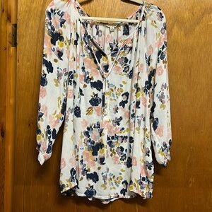 Plus size Lucky Floral Top 1X